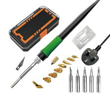 MULTICOMP PRO MP-AE5503SA SOLDERING IRON SET, WOOD BURNING, 40W