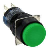 IDEC AB6M-M2-G PUSHBUTTON SW, DPDT, GREEN, 1A, 110VAC