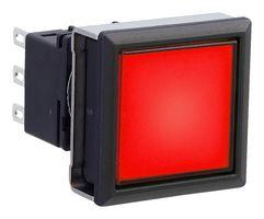 IDEC LBW7L-M1T64R PUSHBUTTON SW, DPDT, CLEAR, 5A, 250VAC