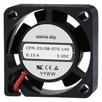 SAME SKY CFM-2510B-0130-275 DC FAN, 27.5DBA, 5V, 0.75W, 25X10MM