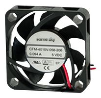 SAME SKY CFM-4020V-050-165 DC FAN, 16.5DBA, 5V, 0.44W, 40X20MM