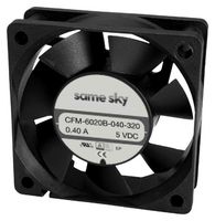 SAME SKY CFM-6010B-150-326-22 DC FAN, 33.8DBA, 12V, 2.76W, 60X10MM