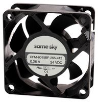 SAME SKY CFM-6025BF-290-479-20 DC FAN, 47.9DBA, 24V, 10.08W, 60X25MM