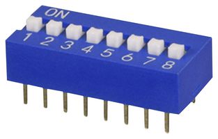 SAME SKY DS01-254-L-10BE DIP SWITCH, SPST, 0.025A, 24VDC