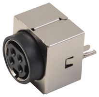 SAME SKY PD-40VS POWER DIN CONN, SHLD JACK, 4POS, THT