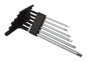 CK TOOLS T4418 T HANDLE, PVC ANTISLIP HEX KEY SET, 6PC