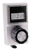 ETI SYSTEMS DB10SL-6MM TURN COUNTING DIAL, BLACK FINISH, 6MM