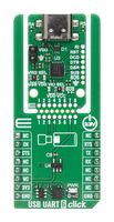 MIKROELEKTRONIKA MIKROE-6725 USB UART 6 CLICK ADD-ON BOARD, UART/USB ROHS COMPLIANT: YES
