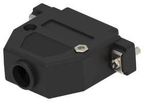 TE CONNECTIVITY 2508224-1 D SUB BACKSHELL, 180DEG, DB, BLACK, ABS ROHS COMPLIANT: YES