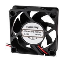 SAME SKY CFM-6020C-260-367-20 DC FAN, 30.16CFM, 36.7DBA, 24VDC