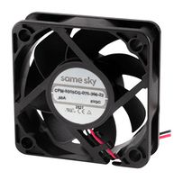 SAME SKY CFM-5015CG-075-366-22 DC FAN, 17.54CFM, 36.63DBA, 5VDC