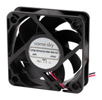 SAME SKY CFM-5015CG-060-302-22 DC FAN, 17.54CFM, 30.24DBA, 5VDC
