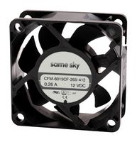 SAME SKY CFM-6015CF-025-200-22 DC FAN, 10.74CFM, 20DBA, 5VDC
