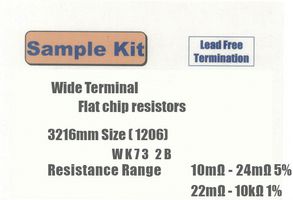 KOA WK732BT-KIT1 RES KIT, 0.01OHM TO 10KOHM, 0.75W, 0612 ROHS COMPLIANT: YES
