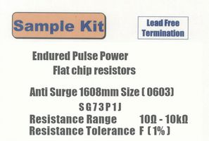 KOA SG73P1JT-KIT1 RES KIT, 10 OHM TO 10KOHM, 0.2W, 0603 ROHS COMPLIANT: YES