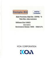 KOA RN73H1ET-KIT1 RES KIT, 100 OHM TO 10KOHM, 0.063W, 0402 ROHS COMPLIANT: YES