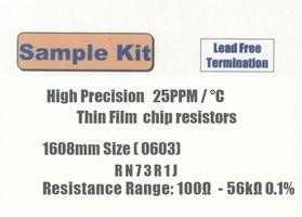 KOA RN73R1JT-KIT1 RES KIT, 100 OHM TO 56KOHM, 0.1W, 0603 ROHS COMPLIANT: YES