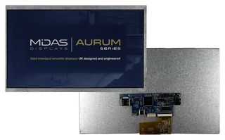 MIDAS DISPLAYS MVT-H101000 TFT DISPLAY, NO TOUCHSCREEN, 10.1", HDMI ROHS COMPLIANT: YES