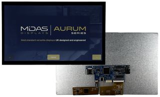MIDAS DISPLAYS MVT-H101000C TFT DISPLAY, PCAP TOUCHSCREEN/10.1"/DMI ROHS COMPLIANT: YES