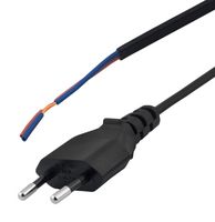 STEWART CONNECTOR PC-E16006FSL PWR CORD, CEE 7/16-FREE END, BLACK, 6'