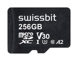 SWISSBIT SFSD256GN1AM1TB-I-VG-2A1-STD MICROSDXC CARD, 256GB, -40 TO 85DEG C