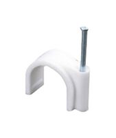 MULTICOMP PRO MP016704 CABLE CLAMP, NAIL, ROUND, WHITE, PE