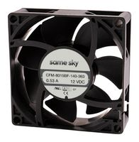 SAME SKY CFM-8038BF-490-551-20 DC AXIAL FAN, 68.96CFM, 12W, 48V