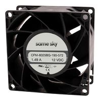 SAME SKY CFM-8025BG-450-438 DC AXIAL FAN, 53.07CFM, 4.32W, 48V