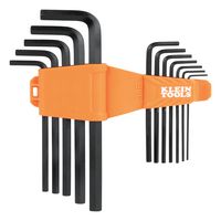 KLEIN TOOLS LS12 HEX KEY SET, L-STYLE, SAE, 12 PIECES