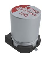 KEMET A782MW157M1JLAS017 CAP, ALU ELEC, HYBRID, 150UF, 63V, SMD