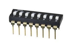 SAME SKY DS04-254-1L-01BK DIP SW, SPST-NO, 1CKT, 0.025A/24VDC, SMD