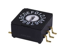 SAME SKY RDS-16S-1055-SMT-TR ROTARY DIP SW, 16POS, 0.025A, 24VDC, SMT
