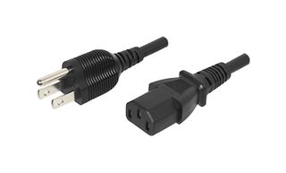 SAME SKY AC-C13 JP POWER CORD, NEMA 5-15P TO IEC 60320 C13