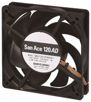 SANYO DENKI 9AD1201L4H001 AC FAN, 49CFM, 26DBA, 120X25MM