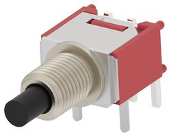 ALCOSWITCH - TE CONNECTIVITY DMPS2P2B3TPRS05 PB SWITCH, SPDT, 3A, 120VAC, PANEL/TH ROHS COMPLIANT: YES