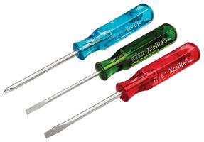 WELLER XCELITE SD3VN SCREWDRIVER SET, PHILLIPS/SLOTTED/3PIECE