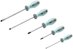 WELLER XCELITE XPE500 SCREWDRIVER SET, PHILLIPS/SLOTTED, 5PC