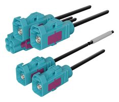 MOLEX 2257753712 RF CBL, HFM QUAD JACK-FAKRA JACK X 4, 1M ROHS COMPLIANT: YES