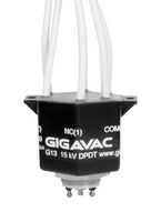 GIGAVAC G13 HV RELAY, DPDT, 26.5VDC, 10A, WIRE LEAD
