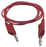 MUELLER ELECTRIC BU-2061SR-A-025-2 STACK 4MM BANANA PLUG-PLUG, 60VDC, 250MM