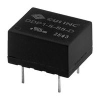 CUI DDP1-5-S9-D DC-DC CONVERTER, 9V, 0.111A