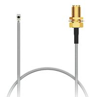 GCT CAB424RF-0300-A-1 RF CBL,MHF4L LK R/A PL-SMA RP BLKHD JACK