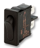 MARQUARDT 1901.1102 ROCKER SWITCH, BLACK, 1POLE