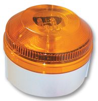 MOFLASH SIGNALLING X195-02WH-01 Beacon, Xenon, Orange, Steady, 28VAC, IP