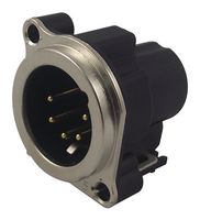 NEUTRIK NC5MBV PLUG, XLR, PANEL, PCB, VERT., 5POLOS