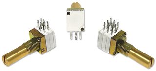 VISHAY P9A2R100FISX1503MA Rotary Potentiometer, Conductive Plastic, P9A Series, 50 kohm, Linear, 1, 50 mW, Panel RoHS Compliant: Yes