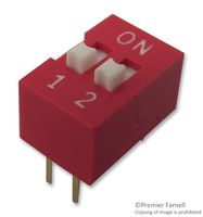 MULTICOMP PRO MCNDS-02V DIP/SIP SW 2CIRCUITS SLIDE THROUGH HOLE