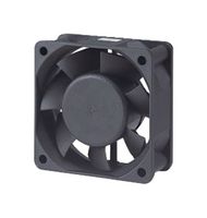 BISONIC BP602512HH-03-W Axial Fan, Slim Line, Wire Leaded, Ball, DC 6025-03 Series, 12 VDC, 60 mm, 25 mm, 38.4 cu.ft/min RoHS Compliant: Yes