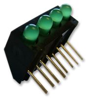 MARL 107-314-01 LED, PCB, 3MM, QUAD, GREEN