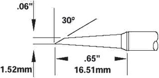 METCAL SMTC-0167 TIP, MINI HOOF